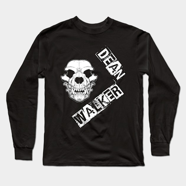 Dean Walker Skull Long Sleeve T-Shirt by DWOfficial